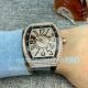 Copy Franck Muller Vanguard V45 Full Diamond Watch Rose Gold Case Black Leather (7)_th.jpg